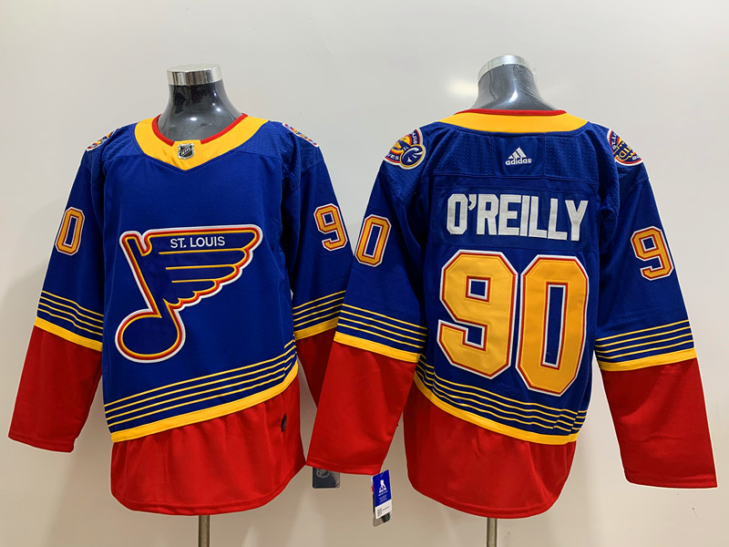 Men's St. Louis Blues Ryan O'Reilly #90 Blue Breakaway Jersey